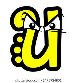 lowercase mascot doodle alphabet character