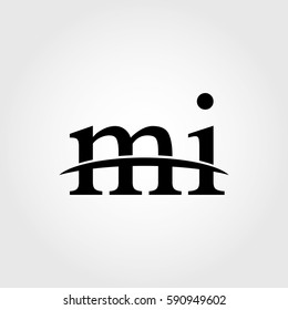 Lowercase mi black logo