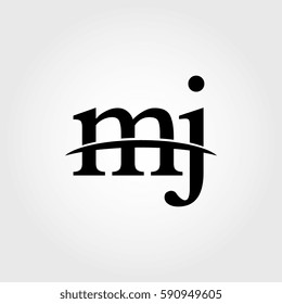 Lowercase mj black logo