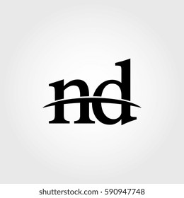 Lowercase nd black logo