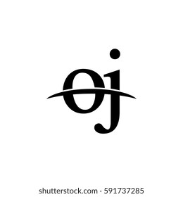 Lowercase oj black logo