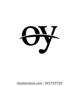 Lowercase oy black logo