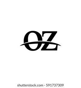 Lowercase oz black logo