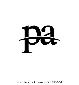 Lowercase Pa Black Logo Stock Vector (Royalty Free) 591735644 ...