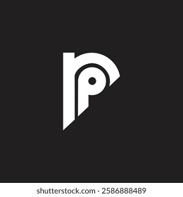 Lowercase PR or RP vector logo design initial art icon unique monogram and stylish modern branding business identity concept.