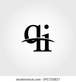 Lowercase qi black logo