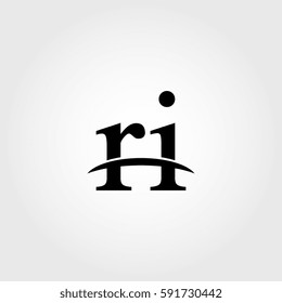 Lowercase ri black logo