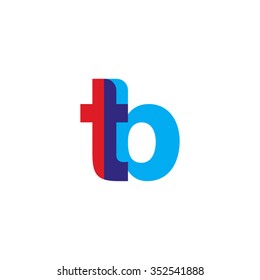 lowercase tb logo, red blue overlap transparent logo