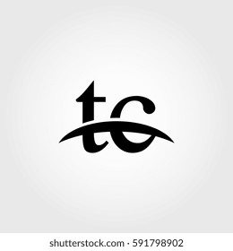 Lowercase tc black logo