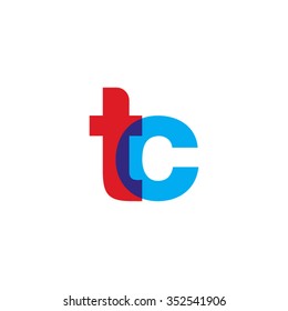 Initial Letter Tc Lowercase Logo Green Stock Vector (Royalty Free ...