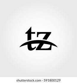 Lowercase tz black logo