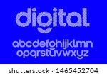 Lowercase vector geometric font. Modern typeface with diagonal fill