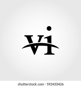 Lowercase vi black logo