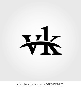 Lowercase vk black logo
