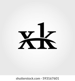 Lowercase xk black logo
