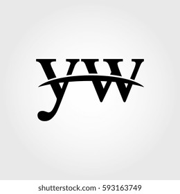 Lowercase yw black logo