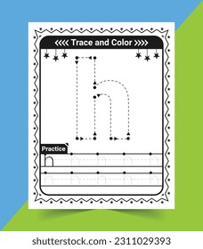 Lowercase a to z Letter Tracing Worksheet for Kids abc