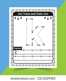 Lowercase a to z Letter Tracing Worksheet for Kids abc