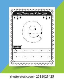 Lowercase a to z Letter Tracing Worksheet for Kids abc