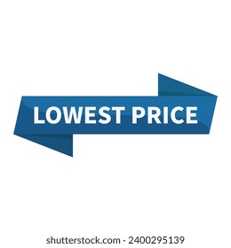 Lowest Price In Blue Rectangle Ribbon Shape For Sale Promotion Business Marketing Social Media Information

