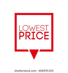 lowest price flat label
