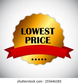 Lowest Price Label Vector Illustration EPS10