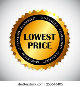Lowest Price Label Vector Illustration EPS10