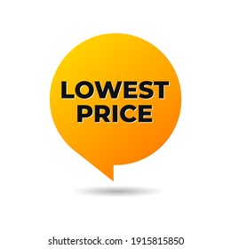 Lowest Price Shopping Product Icon Label Badge Design Vector