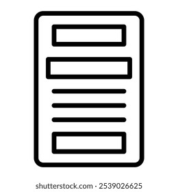 LowFidelity Prototype Vector Line Icon Design