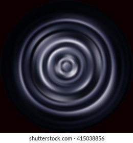 Low-frequency vibrations. Deep sound. Dark vector graphic pattern with rippled membrane