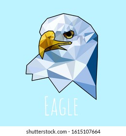 lowpolly Eagle head Mascot/logo design