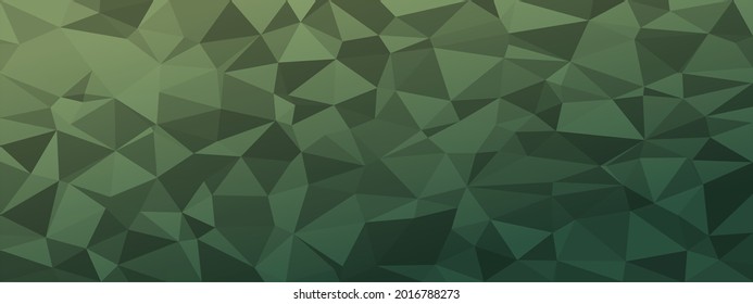 low-poly abstract background. dark natural colors chaotic triangles of variable size and rotation. Minimalist layout for business card landing page wallpaper website brochure. Trendy vector eps10