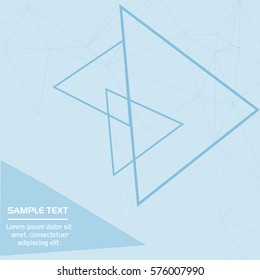 Lowpoly background with copy-space. Vector illustration EPS10