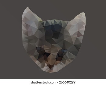 Low-poly cat