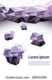 low-poly creative  abstract background vector illustration