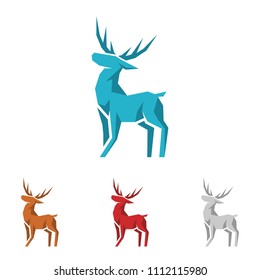 Lowpoly Deer Logo Cool Illustration