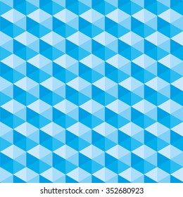 Lowpoly design with blue colors.  Eps 10 vector file.