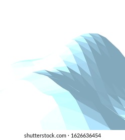 Low-poly geometric 3D mountain landscape. Vector illustration