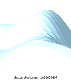 Low-poly geometric 3D mountain landscape. Vector illustration
