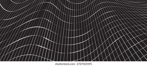 Paisaje de montaña geométrica 3D de bajo poli. Ilustración vectorial