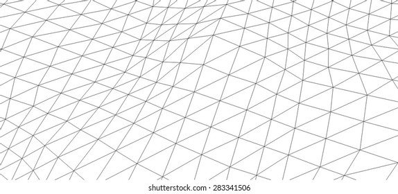Low-poly geometric 3D mountain landscape. Vector illustration.