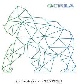 lowpoly gorilla art illustration logo