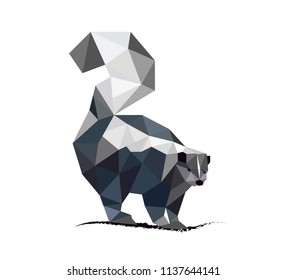 LOWPOLY HEAD SKUNK