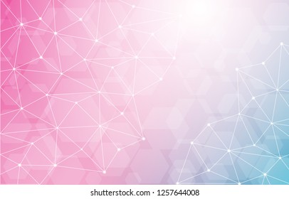 Lowpoly Hexagonal Geometric Polygonal Tech Abstract Background