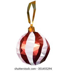 low-poly picture Christmas tree toy