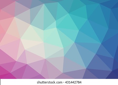 Low-poly pink and blue background 