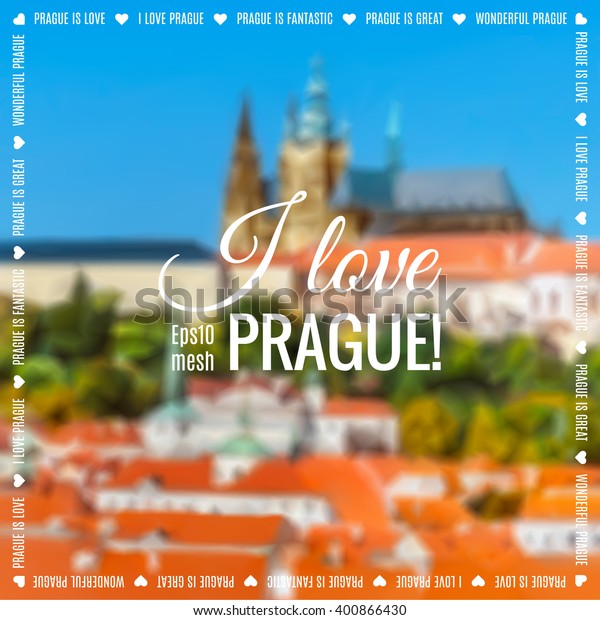 Lowpoly Prague Background Mesh Base Aerial Stock Vector Royalty Free 400866430