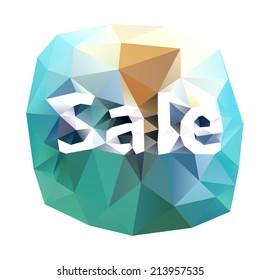 Lowpoly sale poster