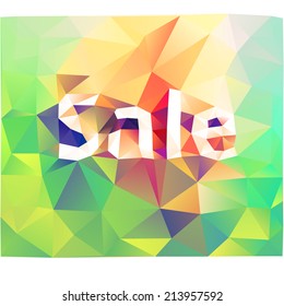 Lowpoly sale poster