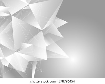 Lowpoly Trendy Background with copyspace. Vector illustration. Used opacity layers